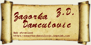 Zagorka Dančulović vizit kartica